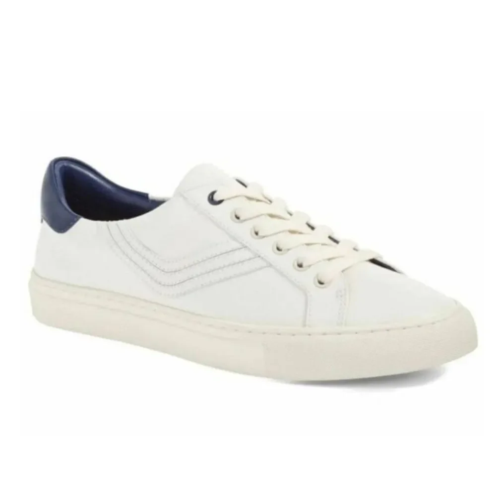 TORY BURCH Chevron White Leather Sneaker Size 7M